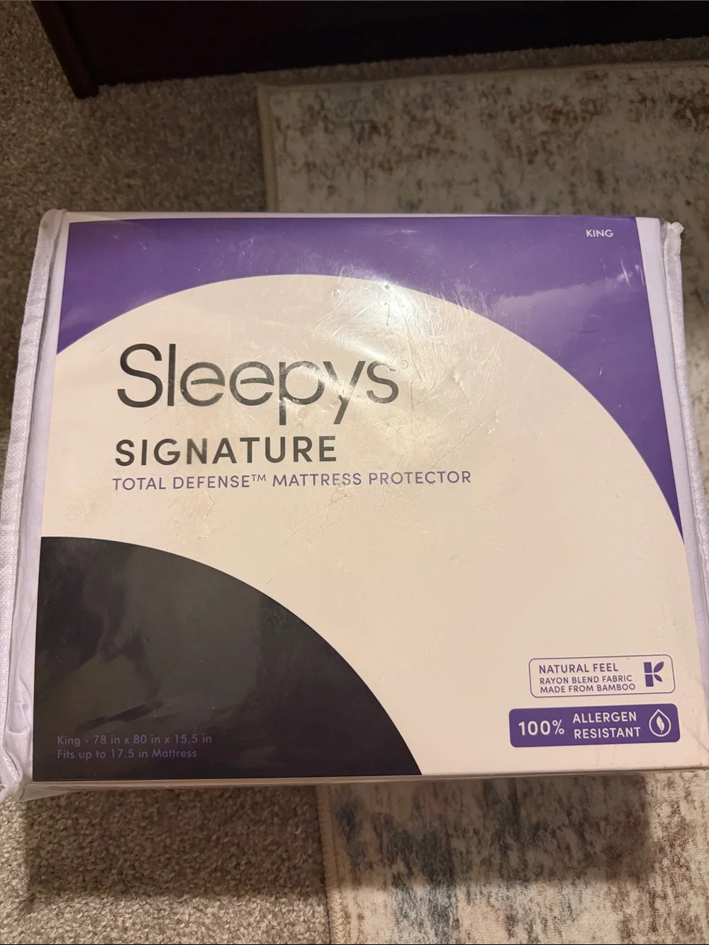Signature Total Defense Mattress Protector - White